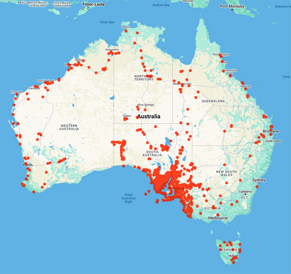 Ray Alcock map