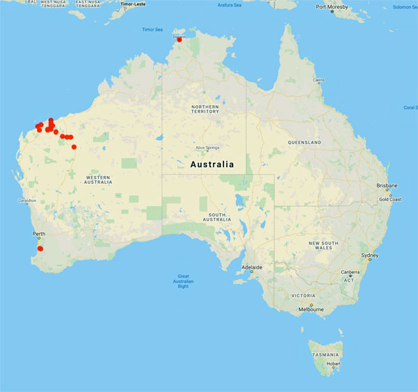 collecting locality map for 'Black, R.F.'