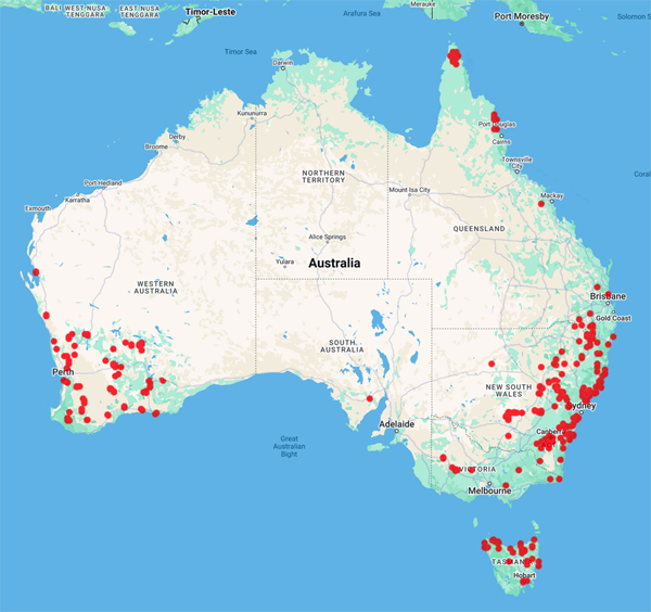 collecting locality map for 'Broers, C.'