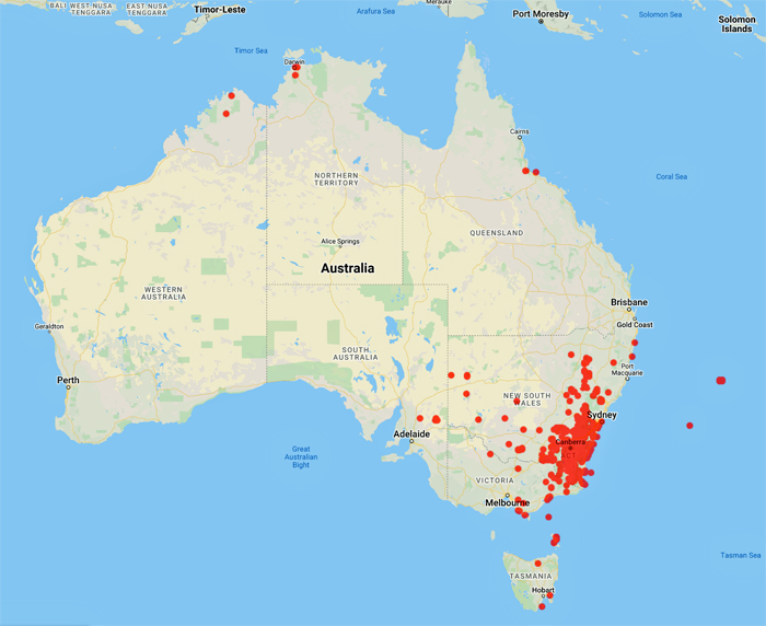 collecting locality map for Crawford, I.