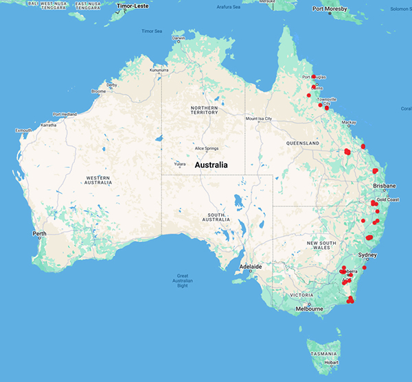 collecting locality map for 'Matarczyk, J.A.'