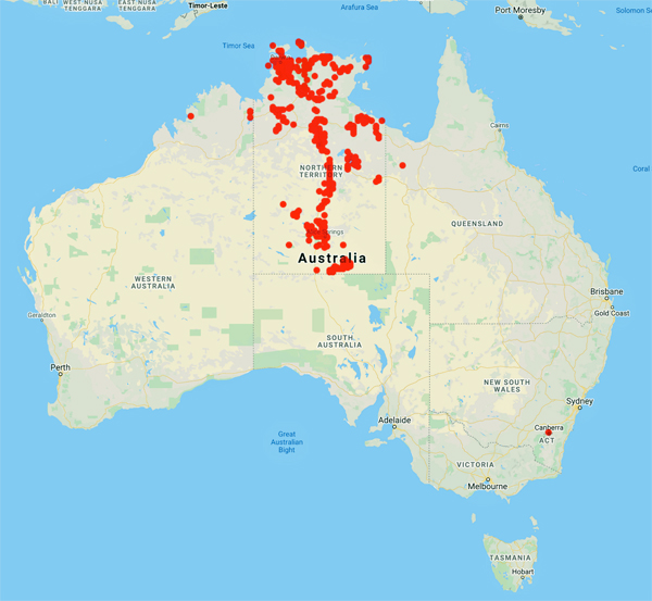 collecting locality map for 'Must, J.'