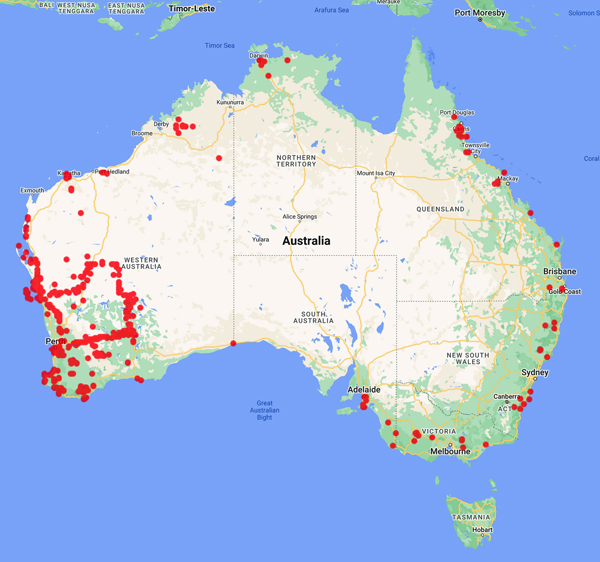 collecting locality map for 'Sammy, N.'