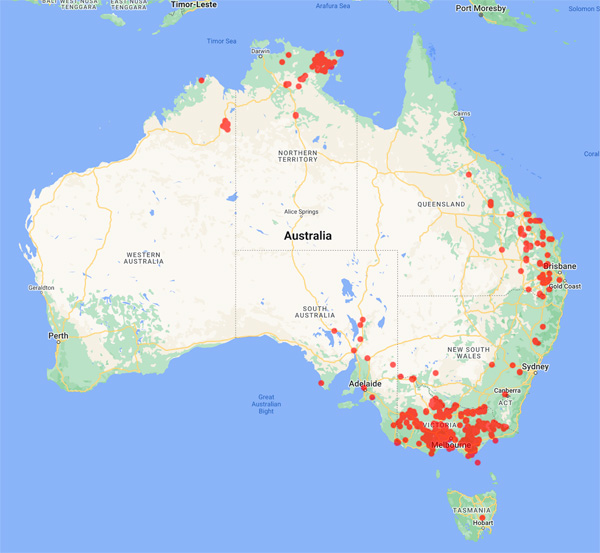 collecting locality map for 'Scarlett, N.H.'