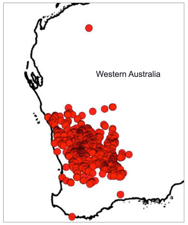 collecting locality map for Basil and Mary Smith